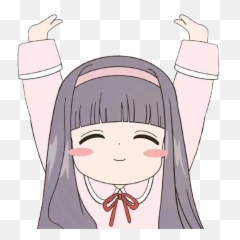 Anime Happy Girl Png Emoji