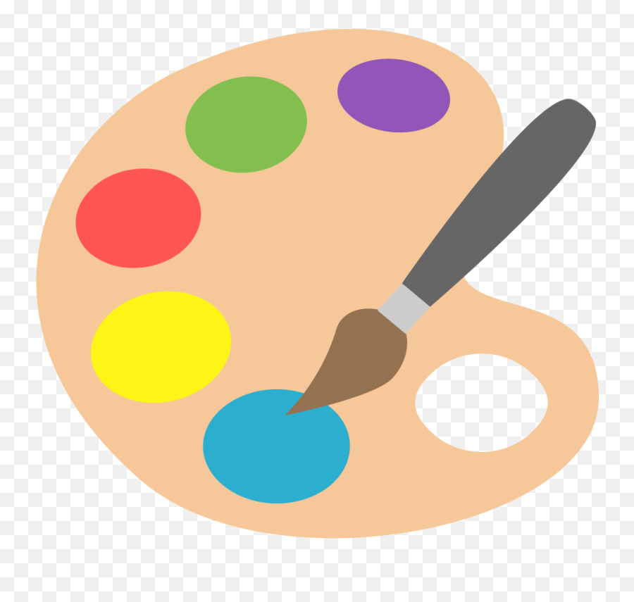 Emojione 1f3a8 Clipart Paint Palette Emoji Thinking Emoji Meme Free 