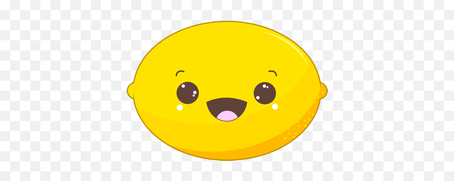 Lemon Yellow Kawaii Lemonade Yellow - Kawaii Lemon Transparent Emoji,Lemonade Emoji