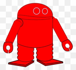 Robot Android Droid - Red Png Emoji