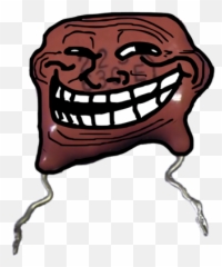 Electronics Related Smilies - Blue Troll Face Meme Emoji