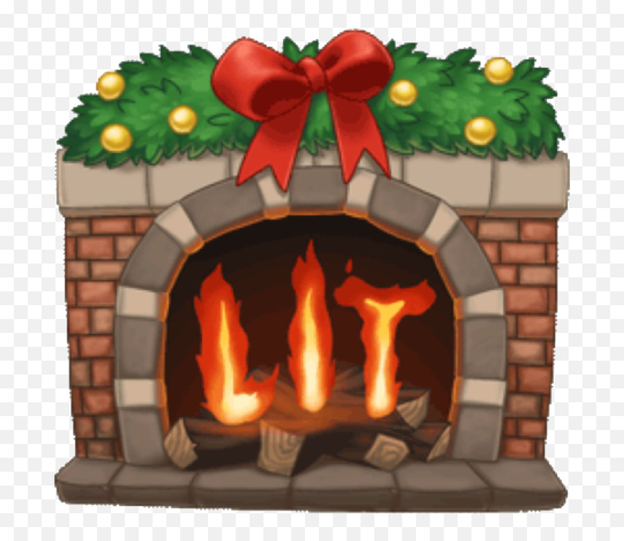 Download Hd Arimoji Fireplace Fire Lit - Christmas Emoji,Lit Fire Emoji