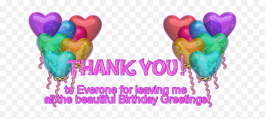 Thank You Glitter Graphics - Birthday Thank You Gif Emoji,Birthday Emoji Messages