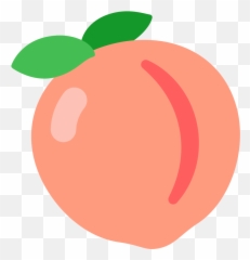 Fxemoji U1f351 - Cartoon Peach No Background,Apple Emojis