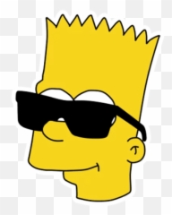 Bart Stickers Set For Telegram - Bart Simpson Wearing Sunglasses Emoji,Simpson Emoji