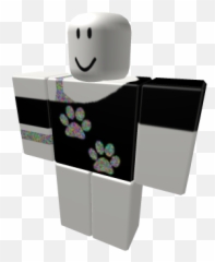 Paw Prints On Black Off The Shoulder - Roblox Shirt Emoji,Paw Print Emoticon