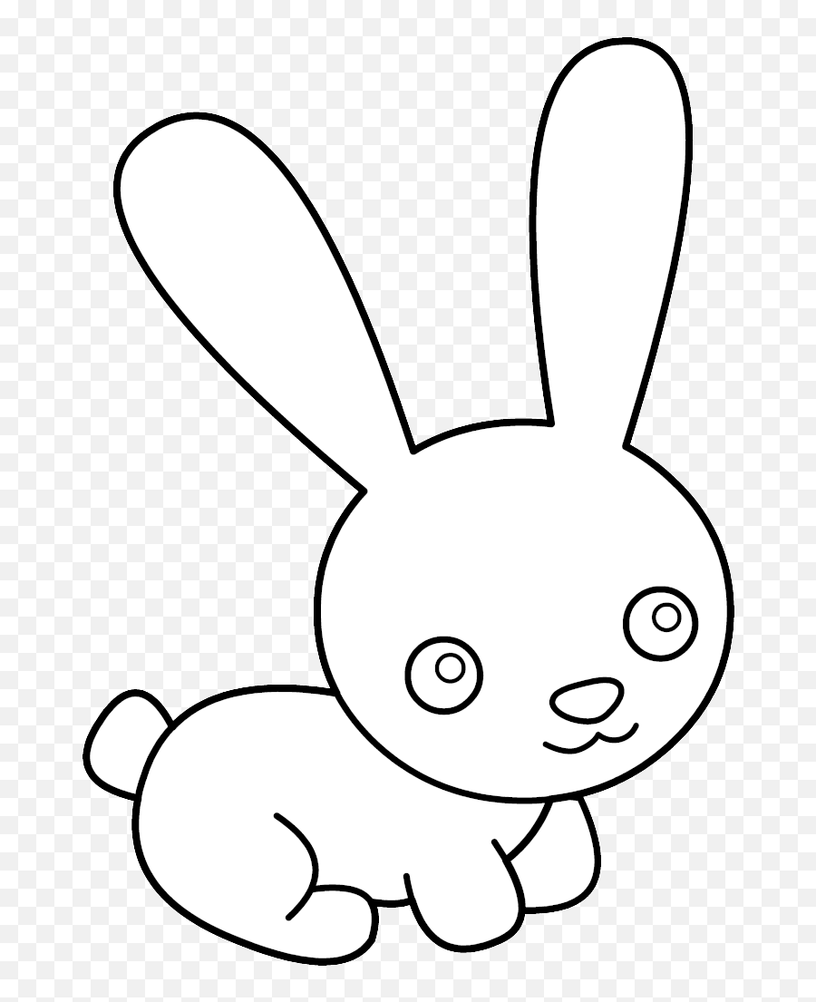 Clipart Black And White Bright Pictures - Bunny Clip Art Black And White Emoji,White Rabbit Emoji