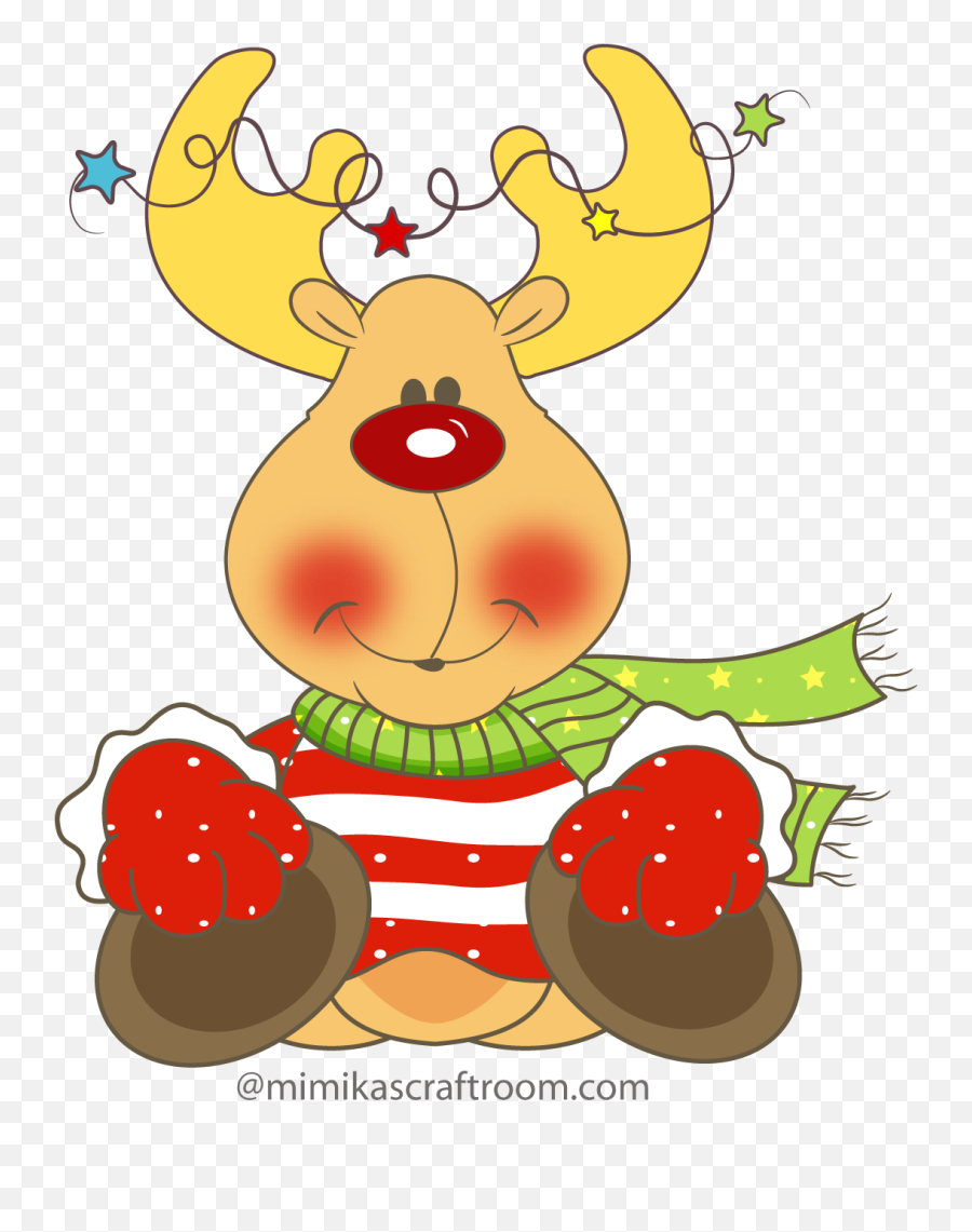 Imagenes De Navidad - Dibujos Renos Navideños Png Emoji,Emoticones De Navidad