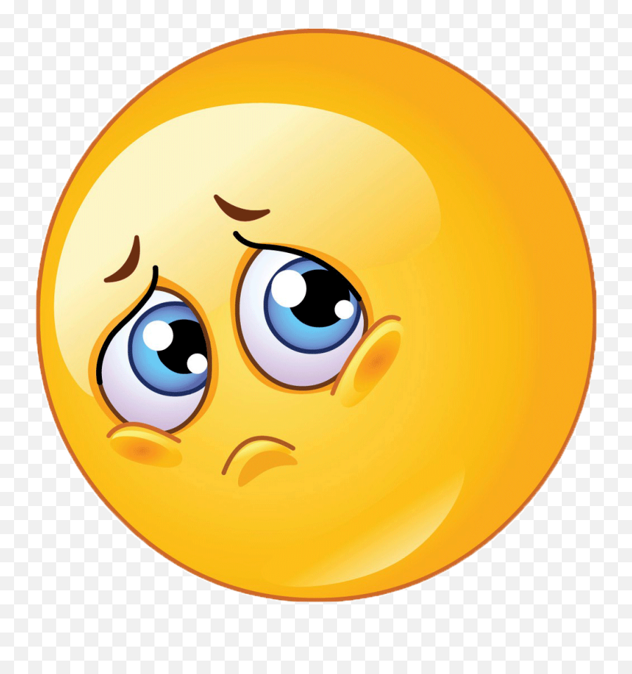 Emoji Smiley Sadness Emoticon Clip Art - Transparent Background Sad Emoji,Flushed Emoji