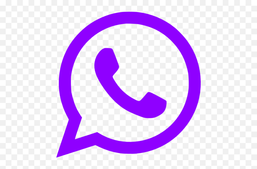 Violet Whatsapp Icon - Whatsapp Icon Black Png Emoji,Whatsapp Emoticon Puzzle