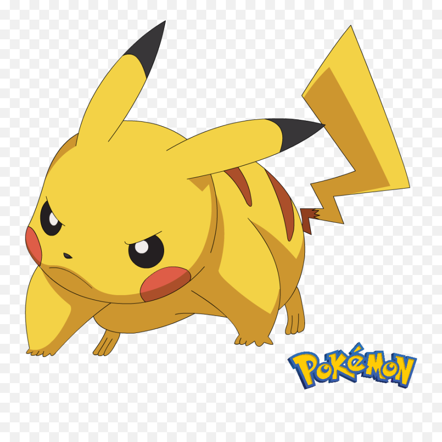 Download Angry Pikachu Transparent Png - Pikachu Angry Png Emoji,Twin Emoji Png