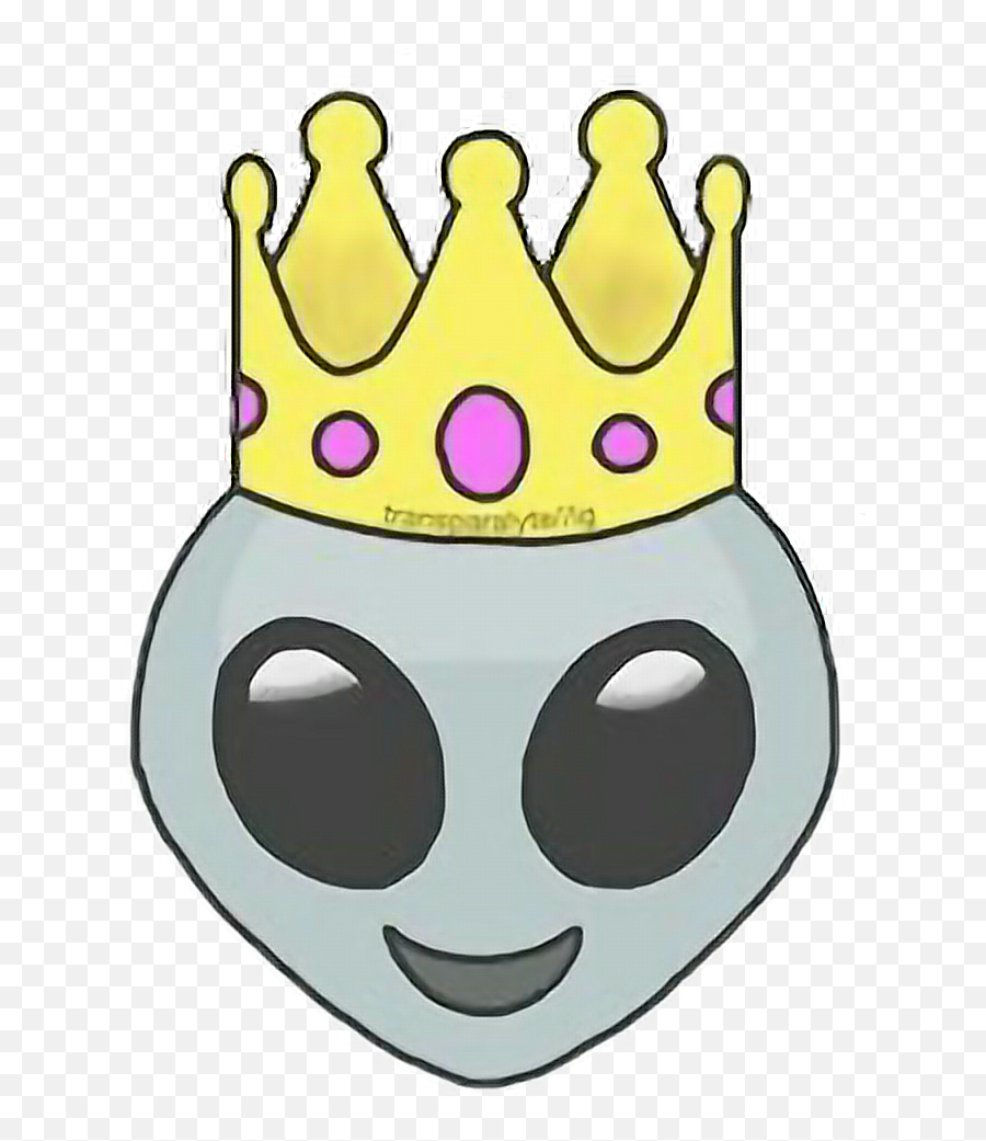 King Emoji Png Picture - Alien With Crown,Queen Crown Emoji