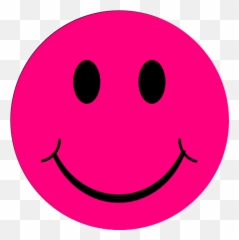 Pin - Pink Smiley Face Transparent Emoji