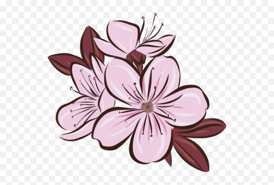 Sakura Flower Png - Sticker Of Japan Flower Emoji,Sakura Emoji