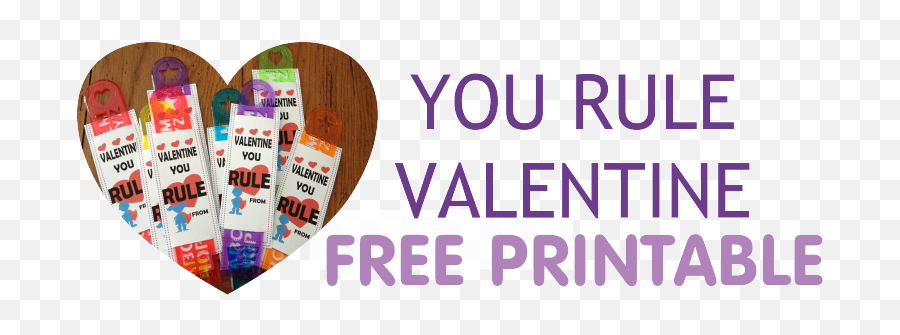 Valentineu0027s Day You Rule Free Printable - Lil Allergy Advocates Day Ruler Free Printables Emoji,Ruler Emoji