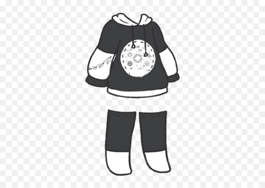 Gacha Sweatshirt Shirt Shows Pants Girl - Cute Gacha Outfits Girl Emoji,Emoji Shirt And Pants
