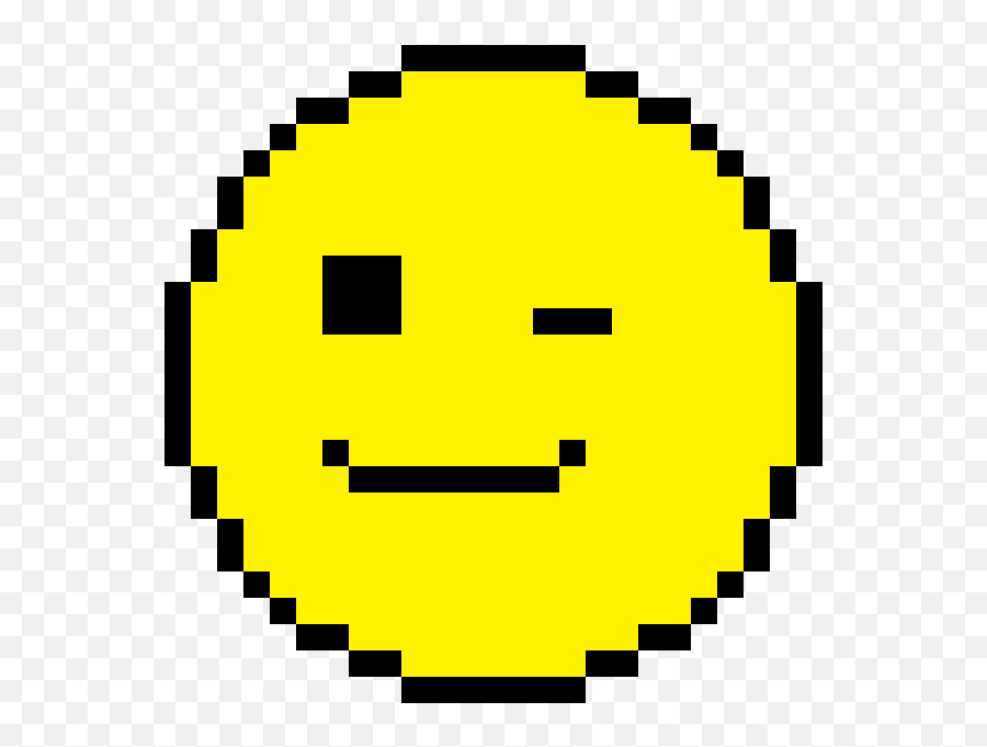 Pixilart - Tennis Ball Pixel Art Emoji,Emoji Winking