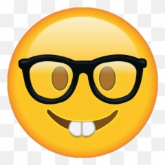 Geek Nerd Emotion Emoticon Emoji - Nerd Emoji Png,Geek Emoji