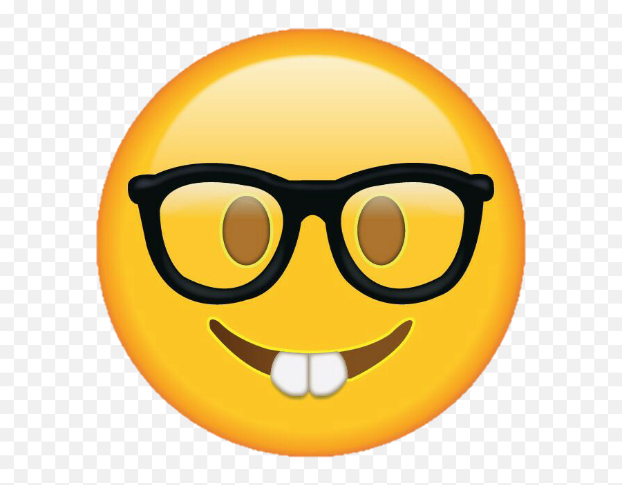 Geek Nerd Emotion Emoticon Emoji - Nerd Emoji Png,Geek Emoji