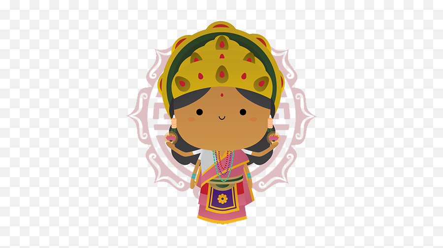 Lakshmi Is The Hindu Goddess Of Wealth Love Prosperity - Illustration Emoji,Hindu Emoji
