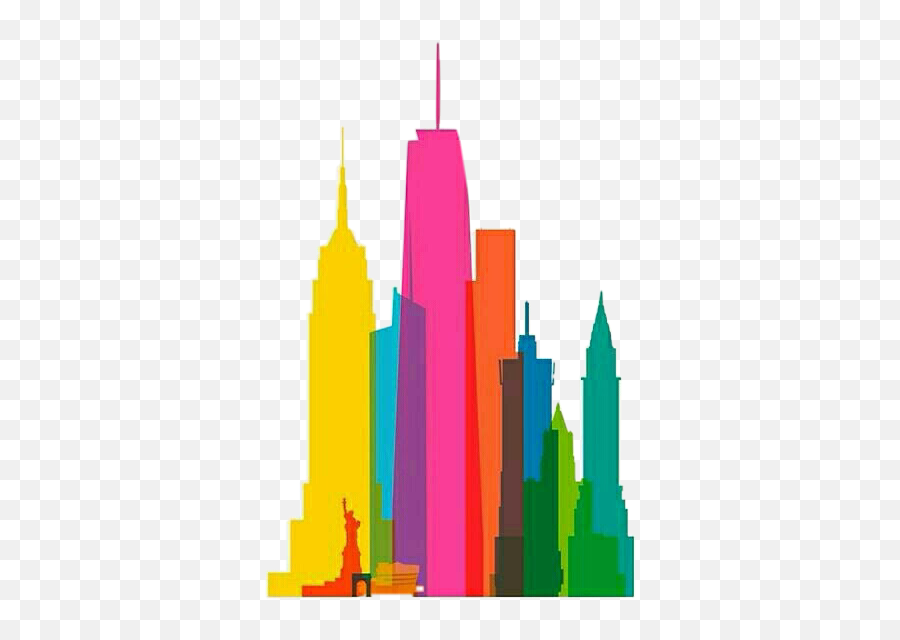 Cityscape City Newyork Skyscrapers Skyline Freetoedit - Dan Mather Screen Prints Emoji,Skyline Emoji