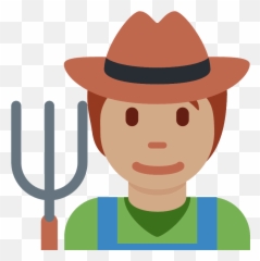 Farmer Emoji Clipart - Campesinos Svg,Farmer Emoji
