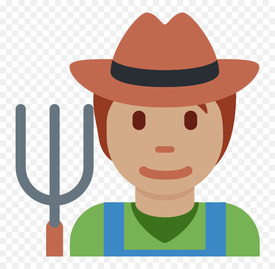 Farmer Emoji Clipart - Campesinos Svg,Farmer Emoji