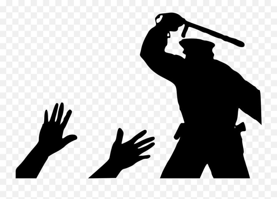 Policeman Riot Police - Police Brutality Silhouette Emoji,Police Siren Emoji