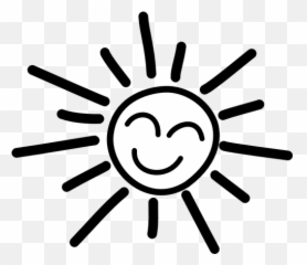 Happy Sun Vector Graphics - Sunshine Clip Art Black And White Emoji,Sun Emoji