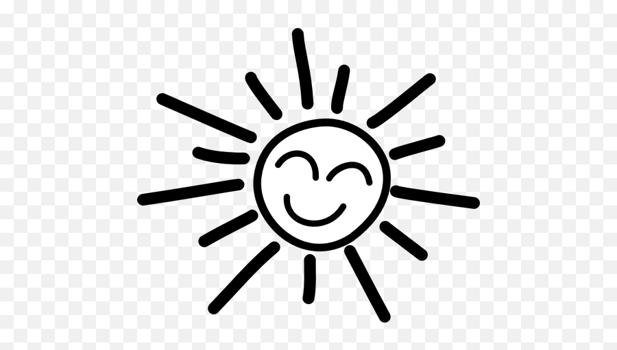 Happy Sun Vector Graphics - Sunshine Clip Art Black And White Emoji,Sun Emoji