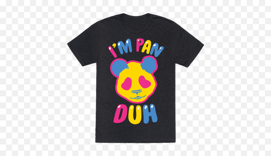 Iu0027m Pan Duh T - Shirt Lookhuman Gifts Pun Shirts Shirts Short Sleeve Emoji,Pansexual Emoji