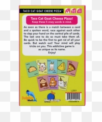 INDOOR GAMES - Taco Cat Goat Cheese Pizza Paper Plus Horizontal Emoji