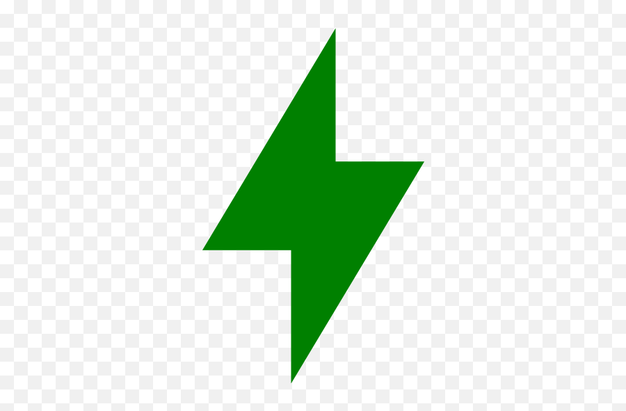 Green Bolt Icon - Lightning Bolt Icon Purple Emoji,Lightning Bolt Emoji Png