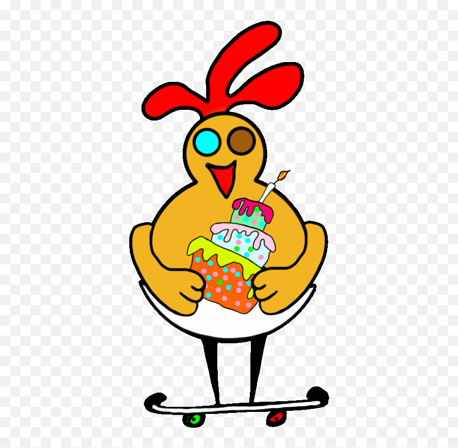 Hippy Chick Stickers For Android Ios - Happy Birthday Gif Chickens Emoji,Crossfit Emoji