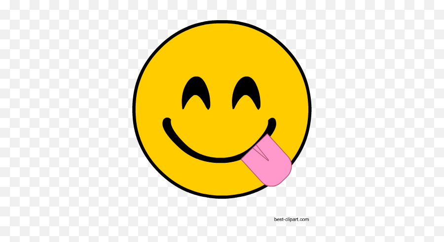 Free Emoji Clip Art - Smiley,Sticking Tongue Out Emoji