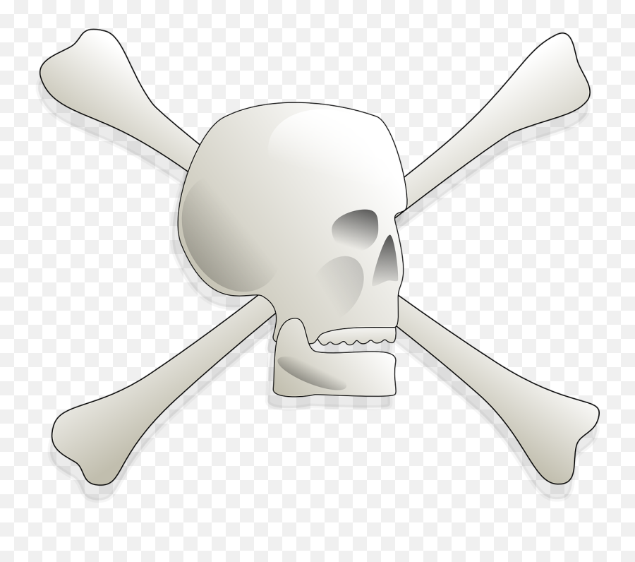 Horror Vector Bone Picture - Skull And Bones Emoji,Bones Emoji
