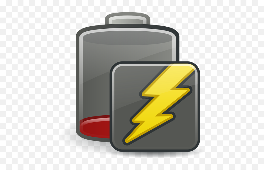 Battery Low Charging - Low Charge On Battery Emoji,Caution Emoji