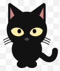 Cat Face With Tears Of Joy Emoji Smiley - Cute Black Cat Clipart,Black Cat Emoji
