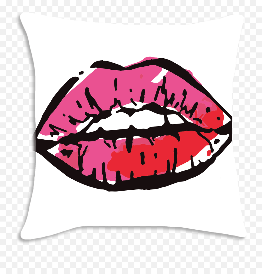 Decorative Throw Pillow Clipart - Clip Art Emoji,Throwing Kiss Emoji
