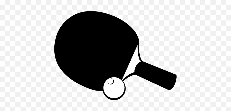 Table Tennis In Black And White - Table Tennis Black And White Emoji,Flag And Tennis Ball Emoji