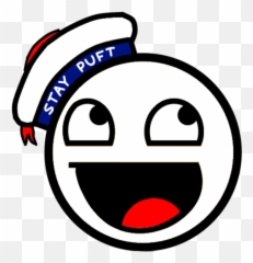 Stay Puft Smiley - Awesome Face Emoji,Derp Emoji