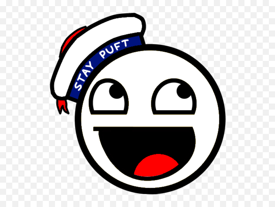 Stay Puft Smiley - Awesome Face Emoji,Derp Emoji