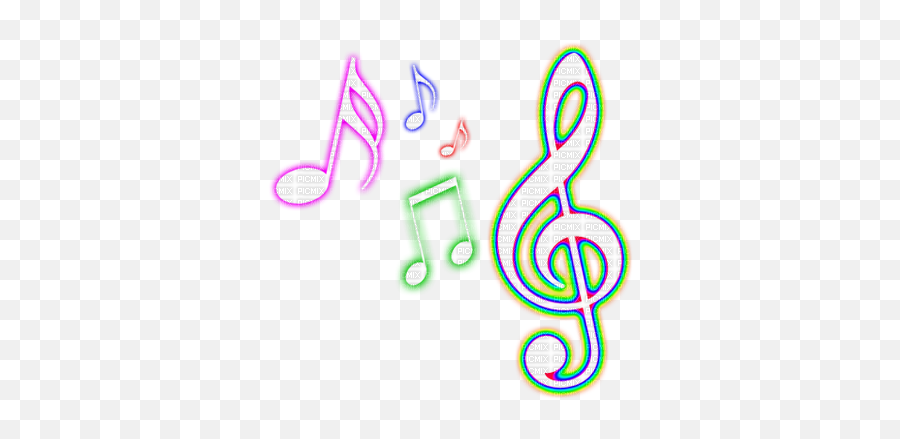 Neon Music Symbols - Music Notes Png Transparent Emoji,Music Symbols Emoji