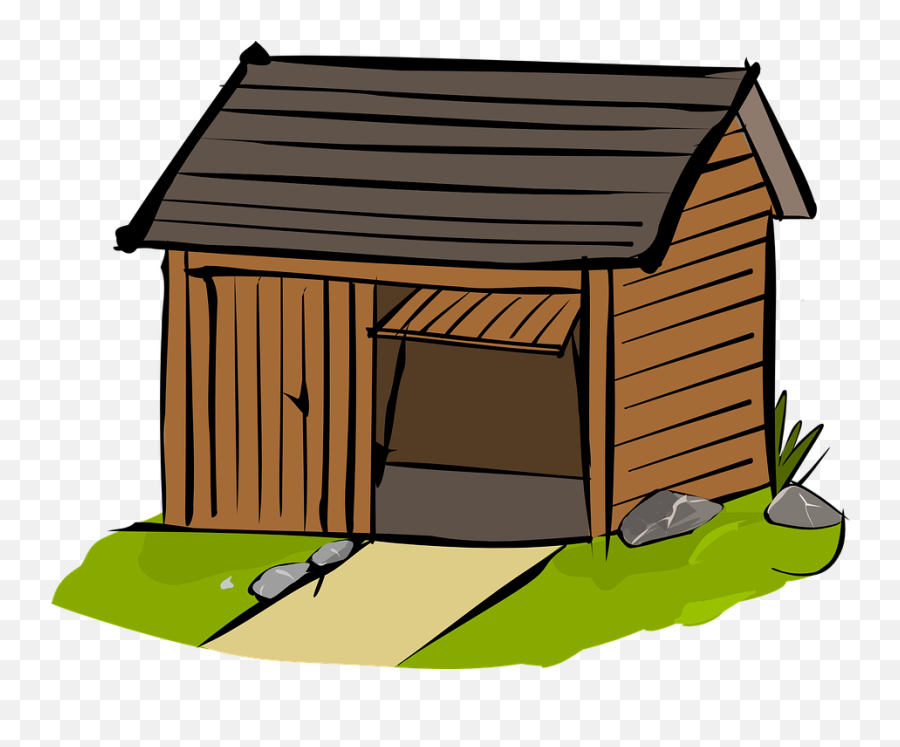 Drive Garage - Shed Clip Art Emoji,Dog House Emoji - free transparent ...