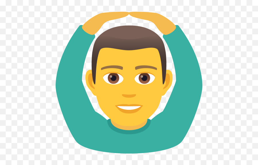 Emoji Man Makes A Gesture Of Agreement To Copypaste - Mulher Emoji,Shrug Face Emoji