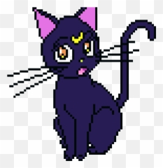 Sailor Moon Cat - Pixel Png Emoji