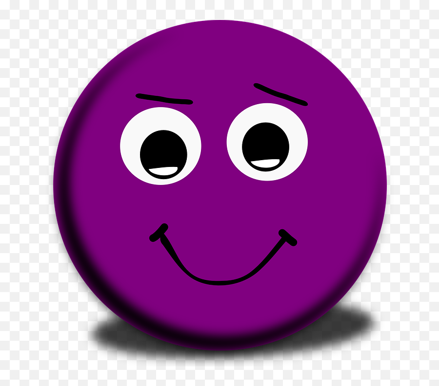 Darmowych Obrazów Z Kategorii Umieszków I Buka - Purple Happy Face Emoji,Smirk Emoji