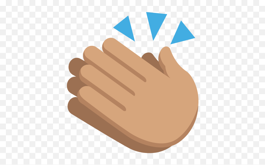Medium Skin Tone Emoji Emoticon - Clapping Hands Emoji Png,Clapping Emojis