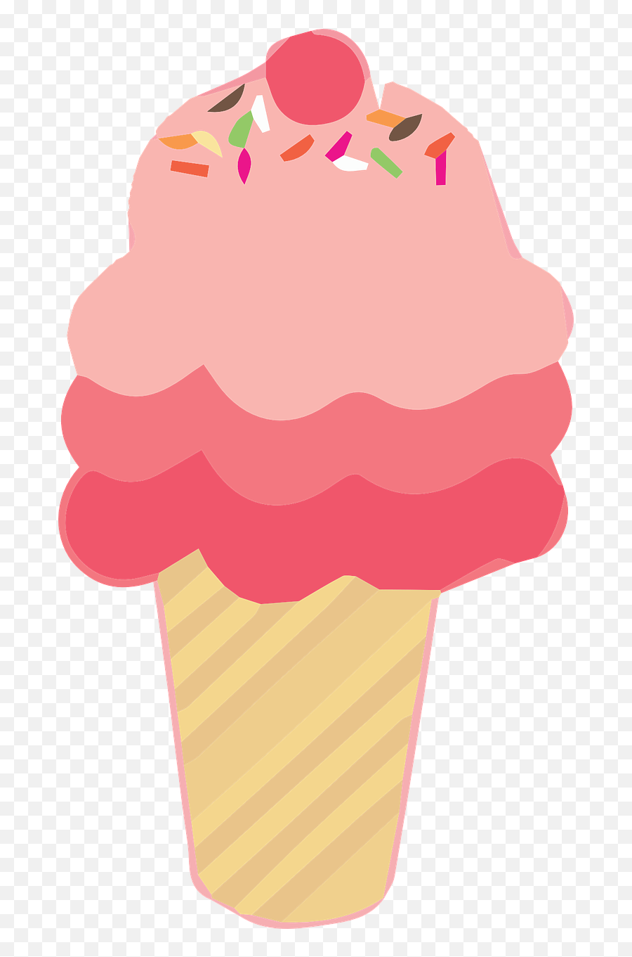 Cone Food Ice Cream Summer Sweet - Transparent Background Ice Cream Clipart Png Emoji,Emoji Ice Cream Cake