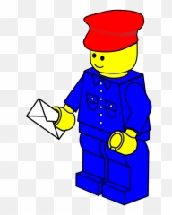Lego Man Postman Mail Mailman - Lego Clip Art Emoji,Emoji Games On Messenger
